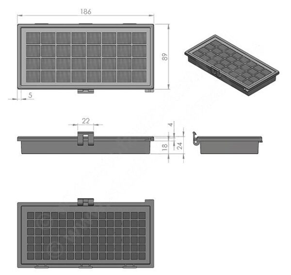 FMI93 φίλτρο HEPA MIELE - Image 3