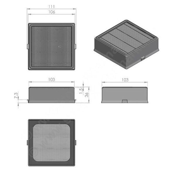 FNI552 φίλτρο HEPA NILFISK - Image 2