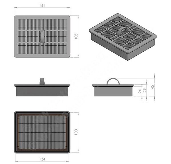FNI554 φίλτρο HEPA NILFISK - Image 2